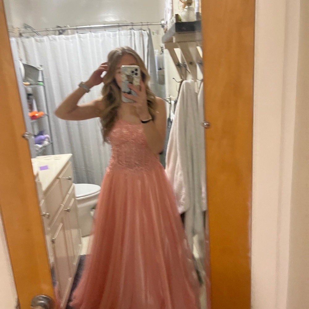 Pink prom dress